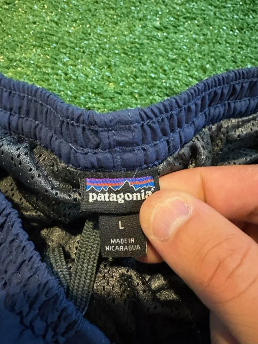 Patagonia shorts mens large blue baggies swim outdoor quick dry lightweight